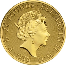 Unicorn of Scotland - Queen's Beast - Χρυσό Νόμισμα - 1/4 ουγγιά