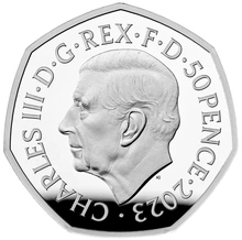 2023 Ασημένιο Νόμισμα 25η επέτειος του Harry Potter - Dumbledore Fifty Pence - σε συσκευασία δώρου