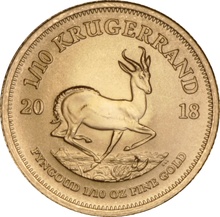 Χρυσό Νόμισμα Krugerrand 2018 - 1/10 Ουγγιά