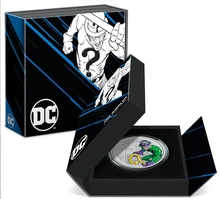 2023 Aσημένιο Νόμισμα 1 ουγγιάς -The Riddler DC Villains - Συλλεκτικό σε συσκευασία