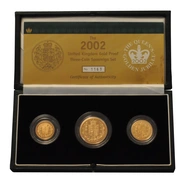 2002 Σετ 3 Χρυσές Αγγλικές Λίρες