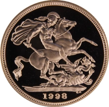 1998 Σετ 4 Χρυσές Λίρες Αγγλίας (Proof)