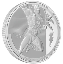 2023 Ασημένιο Νόμισμα 1 ουγγιάς - Shazam Classic- Συλλεκτικό σε συσκευασία