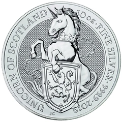 Unicorn of Scotland - Queen's Beast - Ασημένιο Νόμισμα - 10 ουγγιές