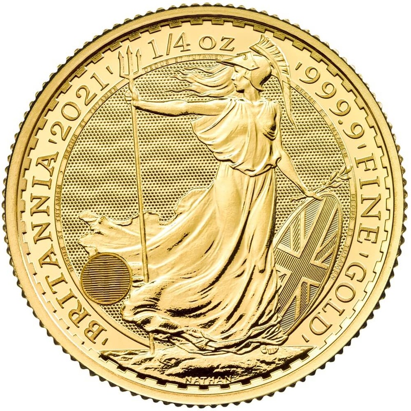 Χρυσό Νόμισμα της Αγγλίας 2021 - 1/4 Ουγγιά