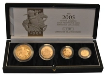 2005 Σετ 4 Χρυσές Λίρες Αγγλίας (Proof)