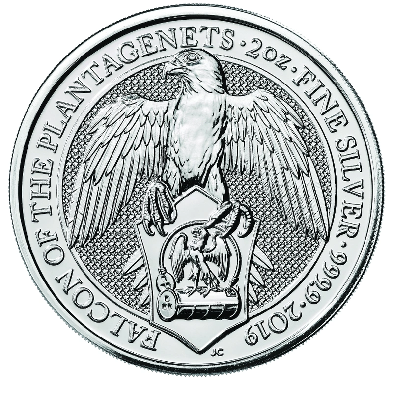 2019 The Falcon of the Plantagenets - Ασημένιο Νόμισμα - 2 ουγγιές