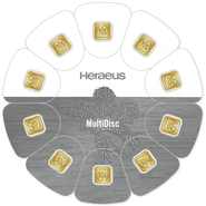 Heraeus MultiCard 10 x  1 Γραμμάρια - Μπάρες Χρυσού
