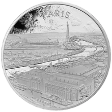 2024 Ασήμενιο Νόμισμα City Views - Paris - 1 ουγγιά - Proof σε κουτί