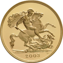 2003 4 Χρυσες Λίρες Αγγλίας  (Proof)