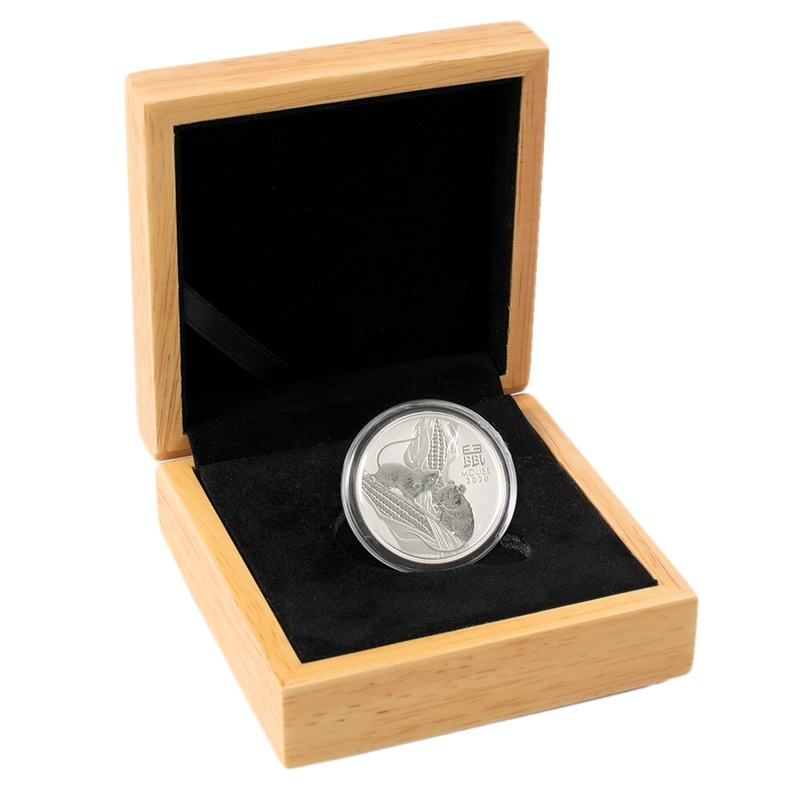 Ασημένιο Νόμισμα - Έτος του Ποντικιού - Perth Mint - 1/2 της ουγγιάς - Σε συσκευασία δώρου