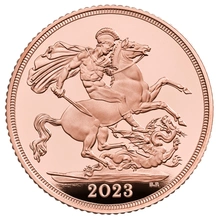2023 Χρυσή Αγγλική Λίρα Coronation Piedfort (Proof) σε Συσκευασία Δώρου