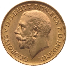 Χρυσή Αγγλική Λίρα 1923 - Βασιλιάς Γεώργιος ο Ε' - P