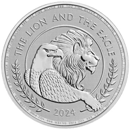 2024 Ασήμενιο Νόμισμα The Lion and The Eagle - 1 ουγγιά