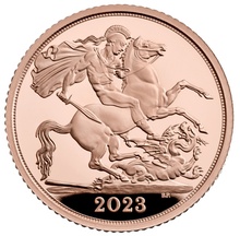 Μισή Χρυσή Αγγλική Λίρα Βασιλιάς Κάρολος Coronation 2023 (Proof) σε συσκευασία δώρου