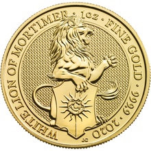2020 Το Άσπρο Λιοντάρι του Μόρτιμερ - Χρυσό Νόμισμα - 1 ουγγιά