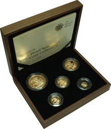 2009 Σετ 5 Χρυσές Λίρες Αγγλίας (Proof)