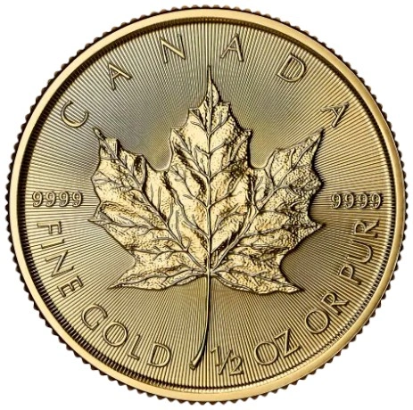 2025 Χρυσό Νόμισμα Καναδά Maple - 1/2 Ουγγιάς