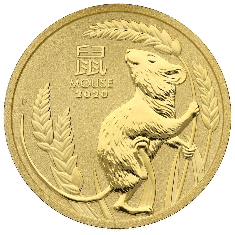 Χρυσό Νόμισμα - Έτος του Ποντικιού 2020 - Perth Mint - 1 ουγγιά