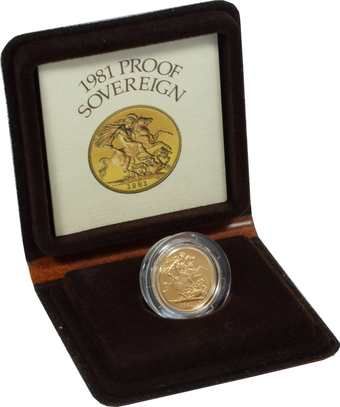 1981 Proof Gold Sovereign Boxed