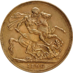 1896 Χρυσή Λίρα - Βικτώρια Παλαια Κεφαλή - Λονδίνο
