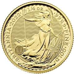 Χρυσό Νόμισμα Britannia 2022 - 1/4 Ουγγιά