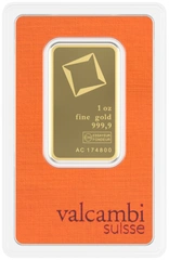 Valcambi 1 ουγγιά - Μπάρες Χρυσού