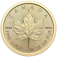 2026 Χρυσό Νόμισμα Canadian Maple Leaf 1/4 ουγγιάς
