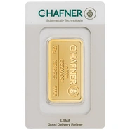 C. Hafner 20 Γραμμαρίων - Minted Μπάρα Χρυσού