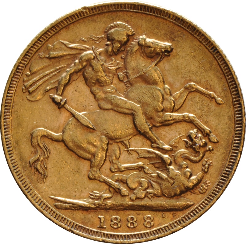 Χρυσή Αγγλική Λίρα 1888 - Βικτώρια Κεφαλή Jubilee - Λονδίνο