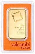 Valcambi 100 Γραμμάρια - Μπάρες Χρυσού