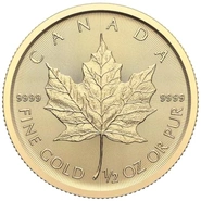2024 Χρυσό Νόμισμα Καναδά Maple - 1/2 Ουγγιάς