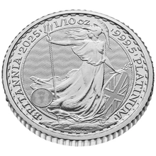 2025 Νόμισμα από Πλατίνα Britannia  - 1/10 της ουγγιάς
