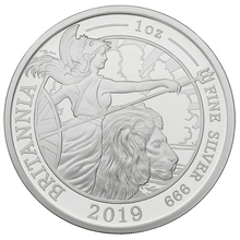 Ασημένιο Νόμισμα Britannia 2019 - 1 ουγγιά - Proof