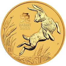 Χρυσό νόμισμα Perth Mint 2023 - Έτος του Κουνελιού - 1/10 ουγγιάς