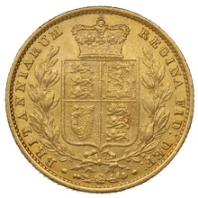 1857 Χρυσή Λίρα Αγγλίας – Bικτώρια Νέα Κεφαλή - Ασπίδα