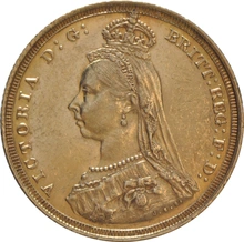 Χρυσή Αγγλική Λίρα 1887 - Βικτώρια Κεφαλή Jubilee - Σ