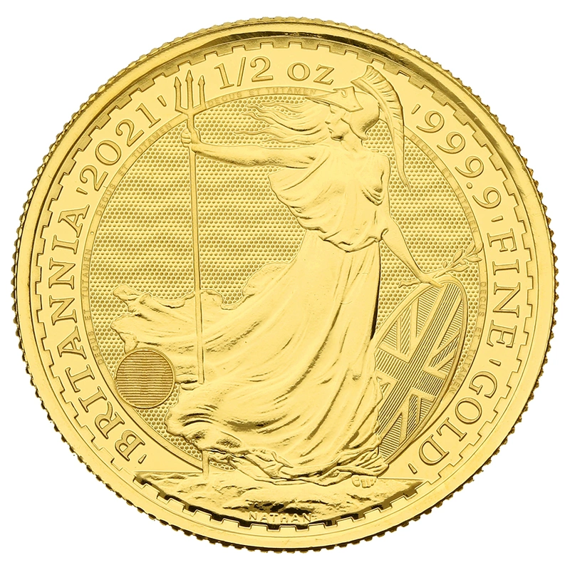 Χρυσό Νόμισμα Britannia 2021 - 1/2 Ουγγιά