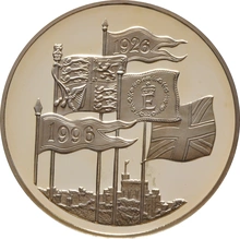 1996 - Πενταπλή Χρυσή Αγγλική Λίρα - 70α Γενέθλια της Βασίλισσας Ελισάβετ Β'