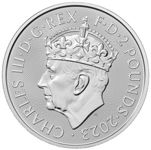 2023 Coronation £2 Ασημένιο νόμισμα μιας ουγγιάς
