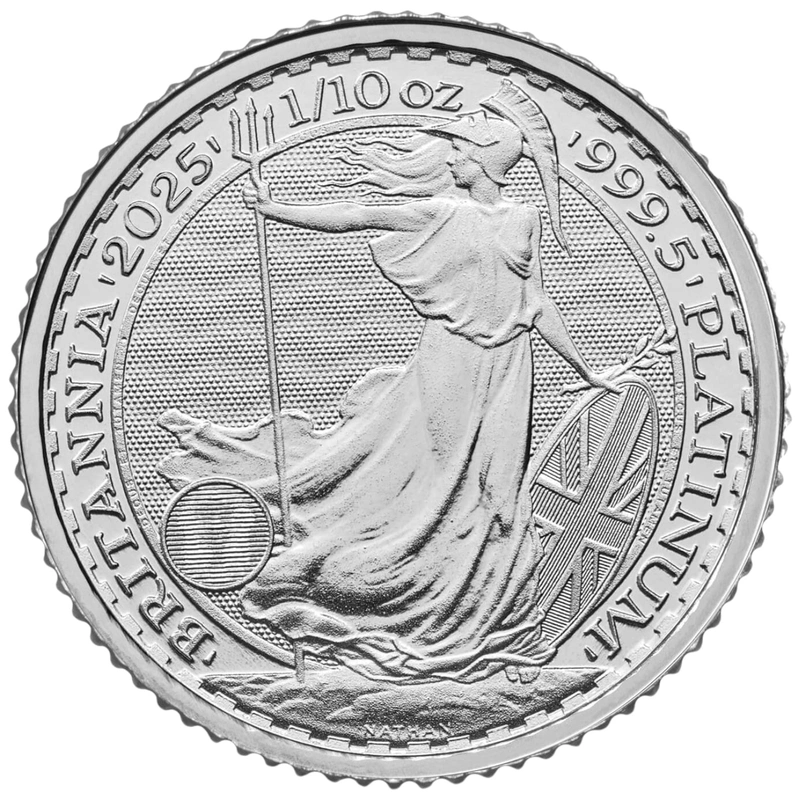 2025 Νόμισμα από Πλατίνα Britannia  - 1/10 της ουγγιάς