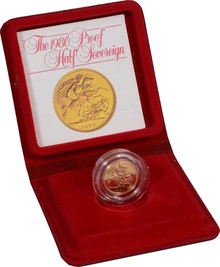 1980 Μισή Χρυσή Αγγλική Λίρα (Proof) σε συσκευασία δώρου