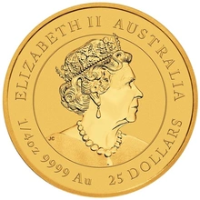 Χρυσό νόμισμα Perth Mint 2023 - Έτος του Κουνελιού - 1/4 ουγγιάς