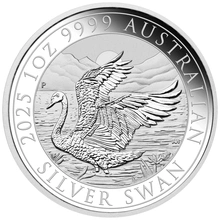 2025 Ασήμενιο Νόμισμα Australian Swan - 1 ουγγιά