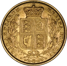 1873 Χρυσή Λίρα Αγγλίας – Bικτώρια Νέα Κεφαλή