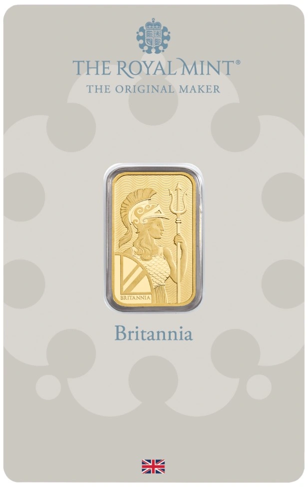 Britannia 5 Γραμμάρια - Μπάρες Χρυσού