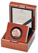 2023 Χρυσή Αγγλική Λίρα Βασιλιάς Κάρολος Coronation 2023 (Proof) σε Συσκευασία Δώρου
