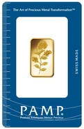 PAMP Rosa 10 γραμμάρια ράβδος χρυσού Minted
