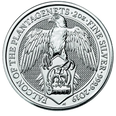 2019 The Falcon of the Plantagenets - Ασημένιο Νόμισμα - 2 ουγγιές