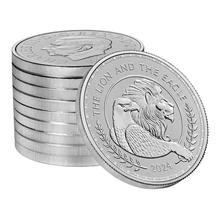 2024 Ασήμενιο Νόμισμα The Lion and The Eagle - 1 ουγγιά